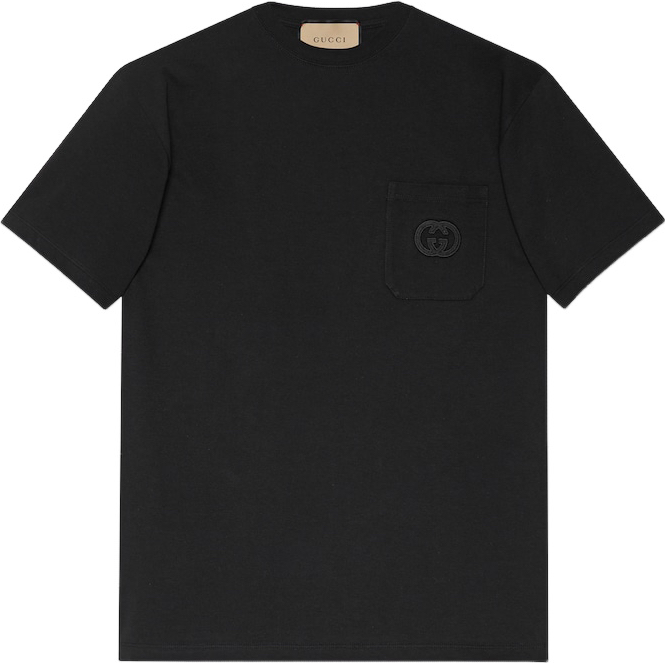 T-SHIRT GUCCI EN JERSEY DE COTON AVEC EMPIÈCEMENT
