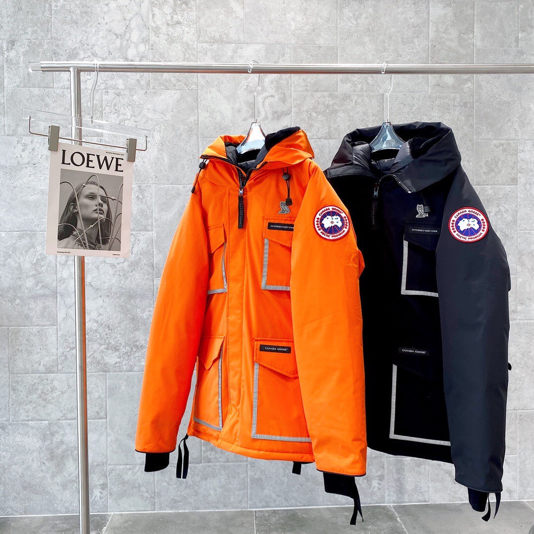 Canada Goose x Ovo Chiliwack  long model Black
