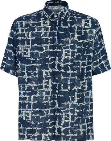 Chemise FENDI denim blue