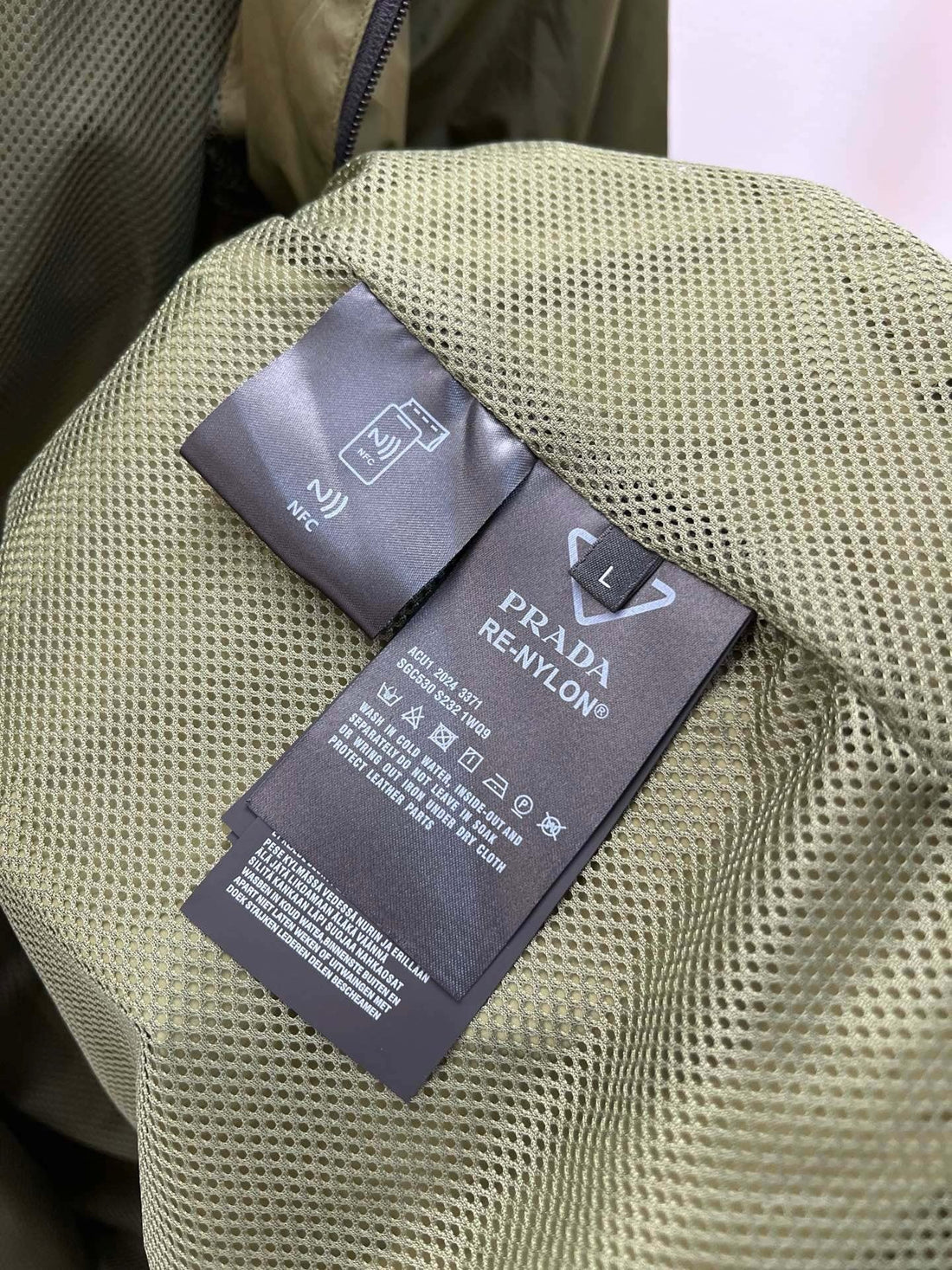 Veste Prada kaki