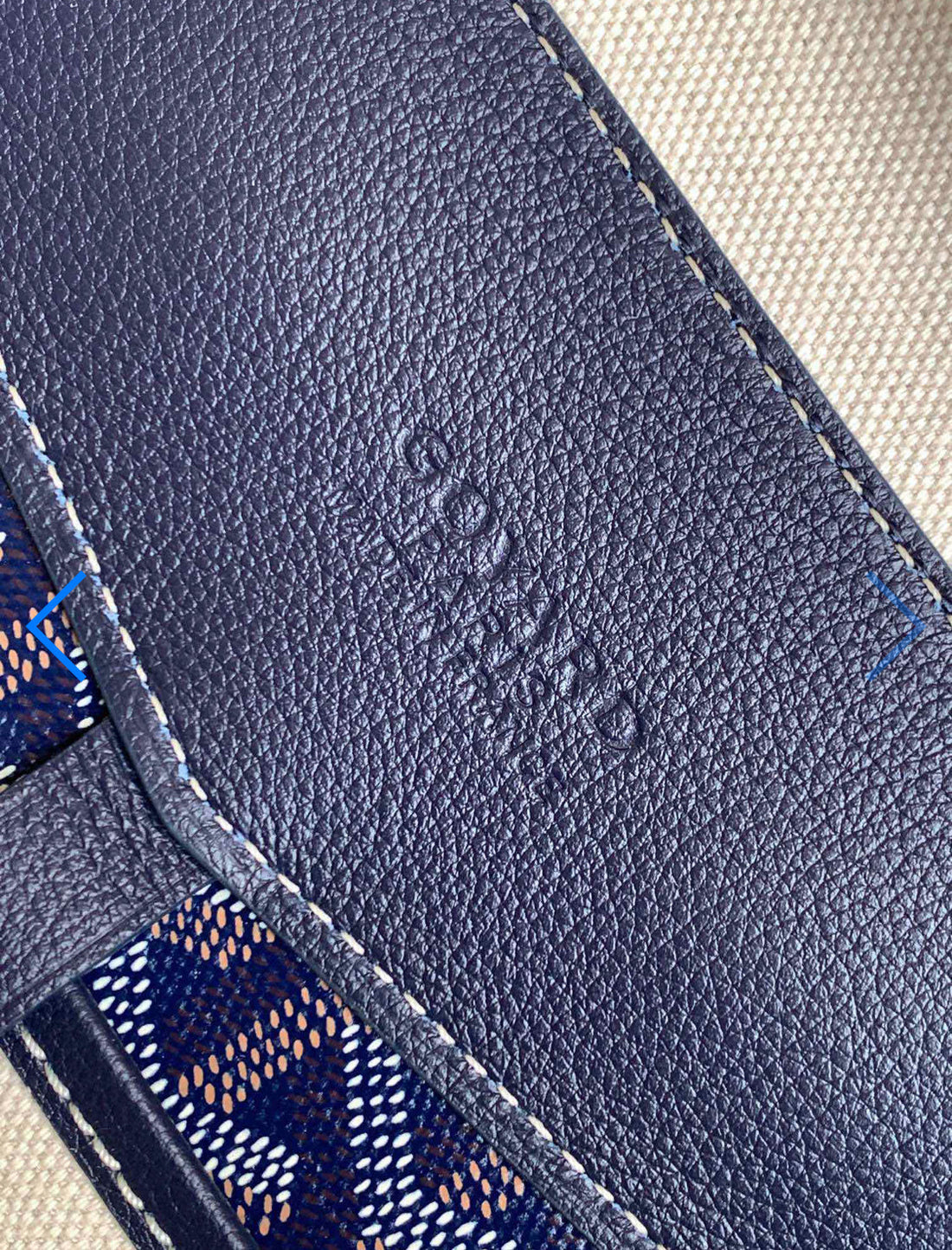 Sac a dos Cisalpin blue navy facture