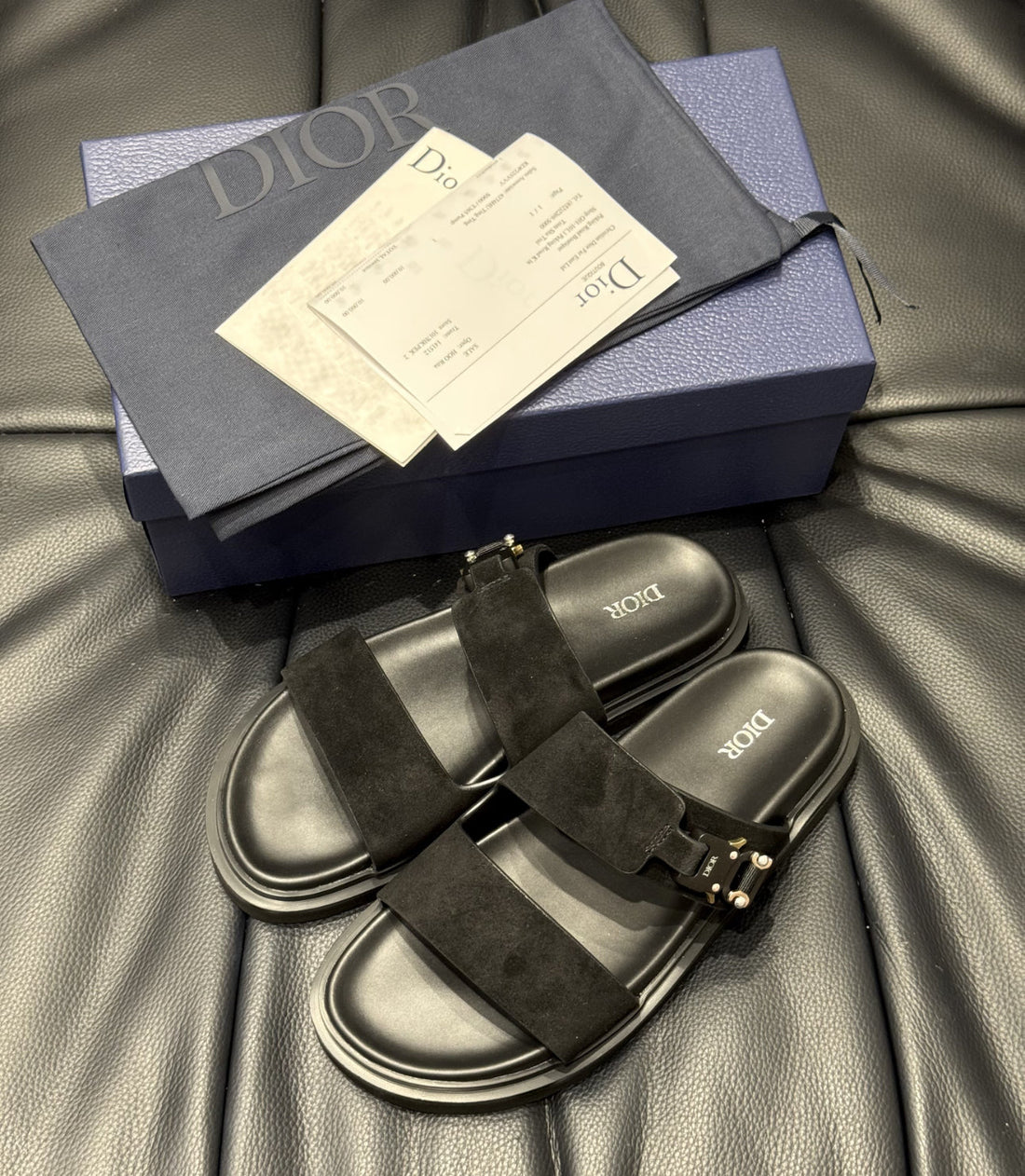 Sandale Dior Aqua Suède noir