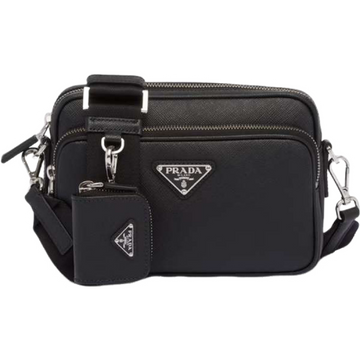 Prada sac porté épaule en cuir Saffiano 10/10