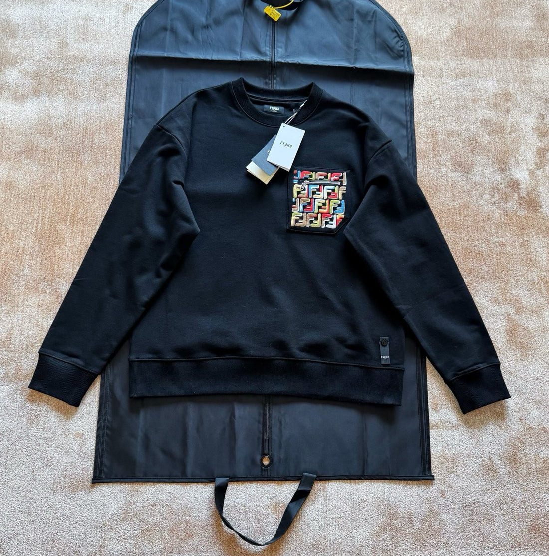FENDI Sweat-shirt Lunar New Year en coton noir 10/10