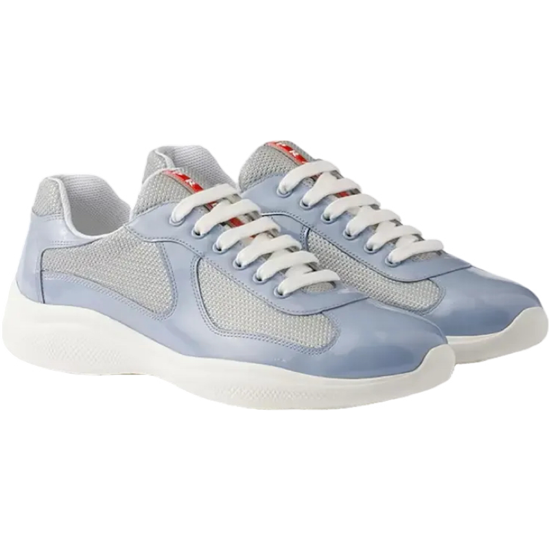 Sneakers Prada America´s Cup Bleu Marina tissu bike lisse 10/10