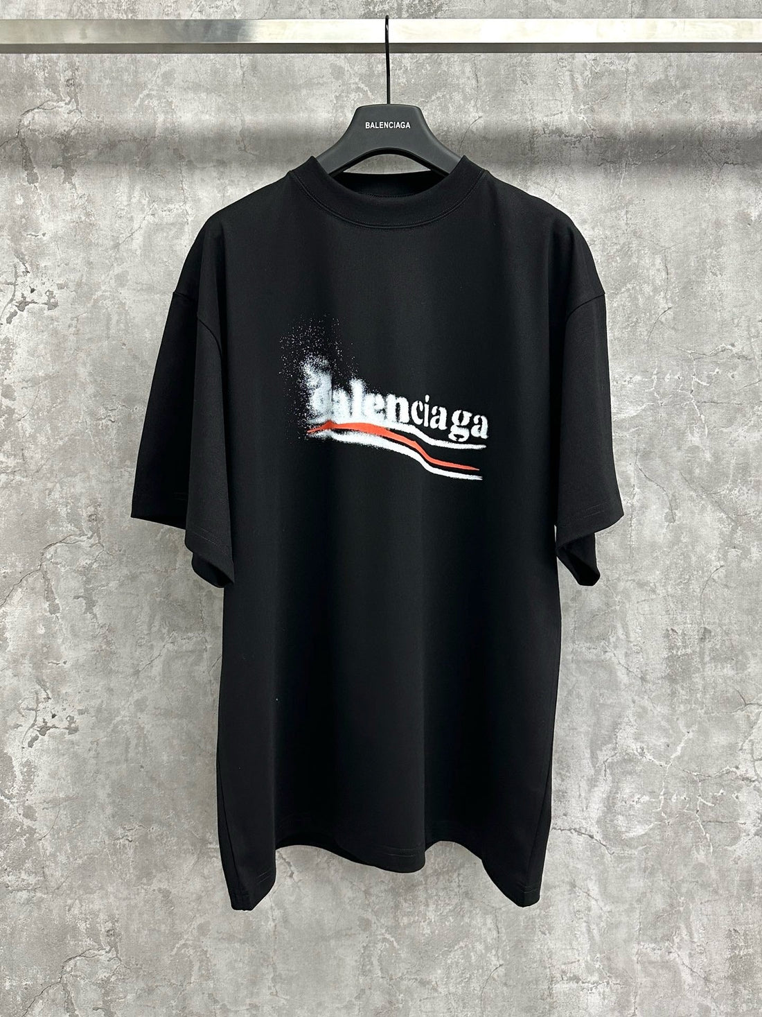 T-shirt Balenciaga oversized coton black
