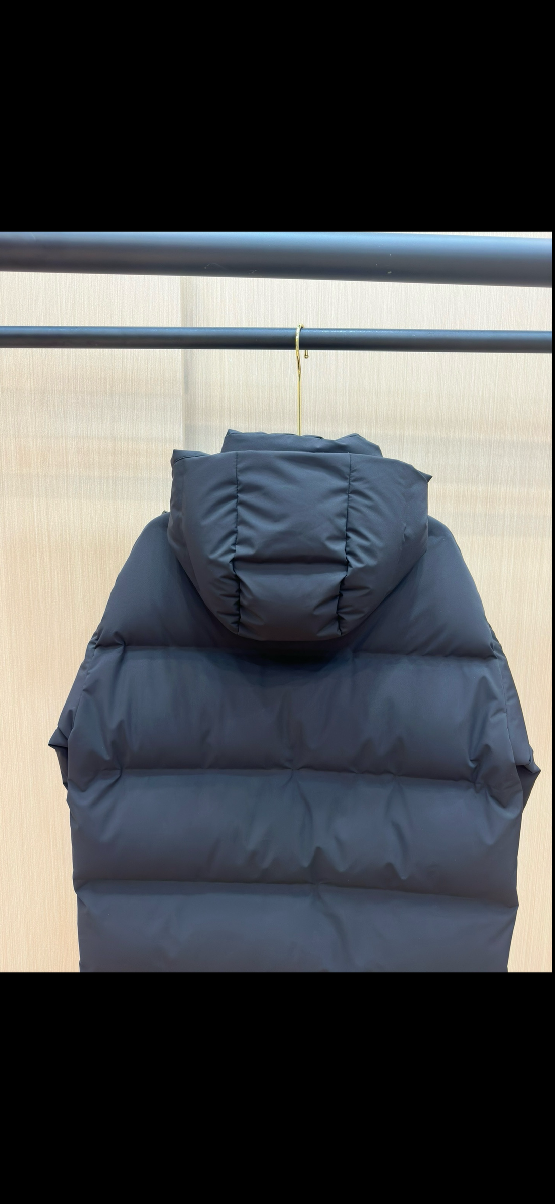 Manteau matelassé Nylon noir Long PRADA