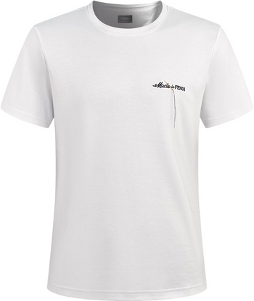 T-shirt en coton blanc FENDI