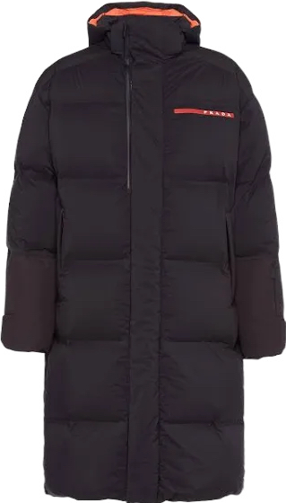 Manteau matelassé Nylon noir Long PRADA