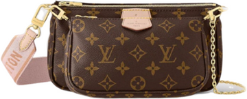 Sac multipochette rose clair facture