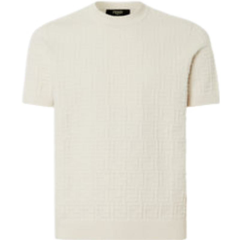 Pull Selleria en coton FENDI beige