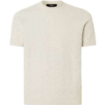 Pull Selleria en coton FENDI beige