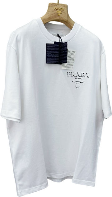 T-shirt Prada White OVERSIZED