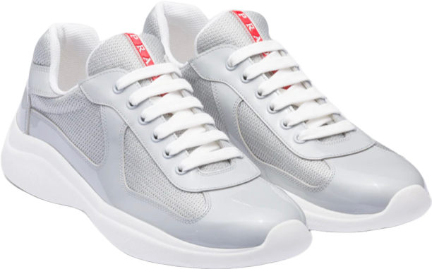 Sneakers Prada America´s Cup tissu bike lisse grey 10/10