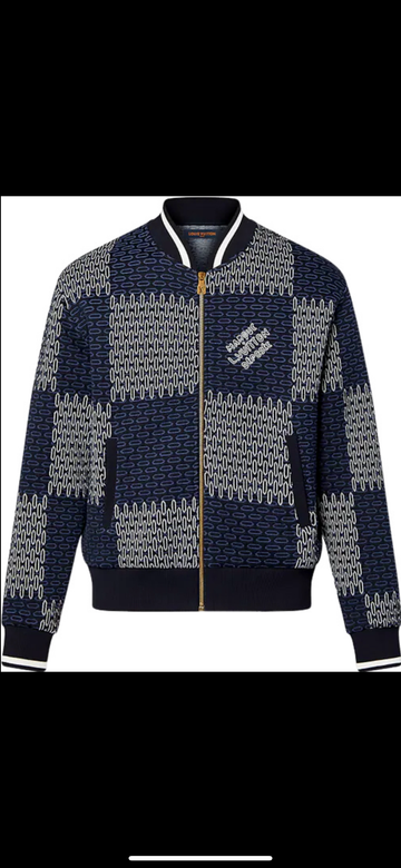 Bomber Damier Matelassé en coton Lv