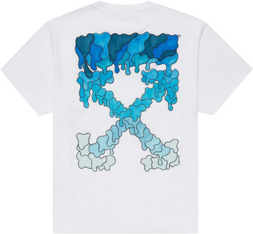 T shirt OFF-WHITE baby Blue Marker oversized