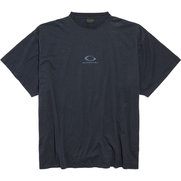 T-SHIRT LOOP SPORTS ICON OVERSIZE POUR HOMME EN NOIR DÉLAVÉ BALENCIAGA