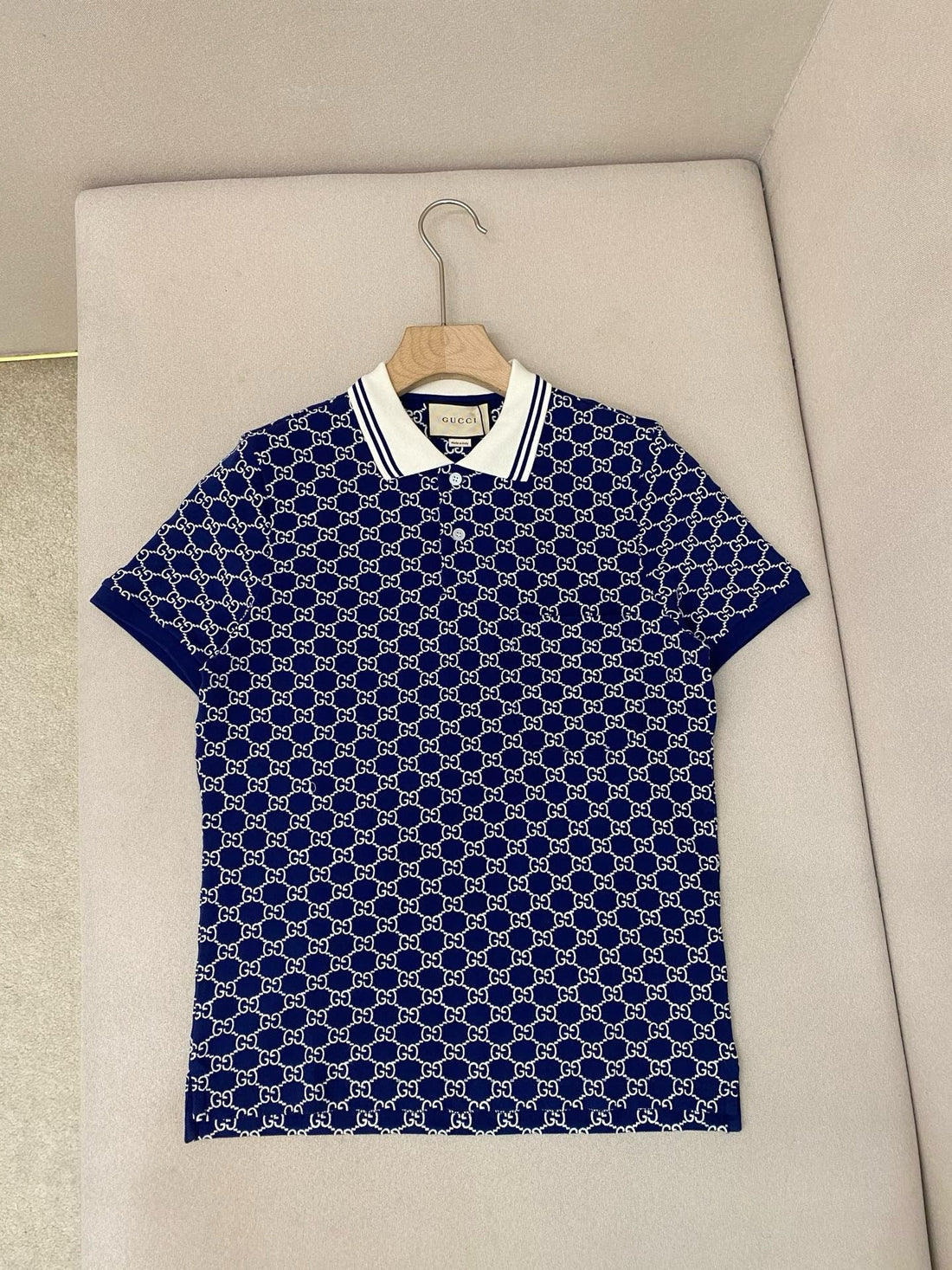 Polo gucci coton strectch marron  bleu