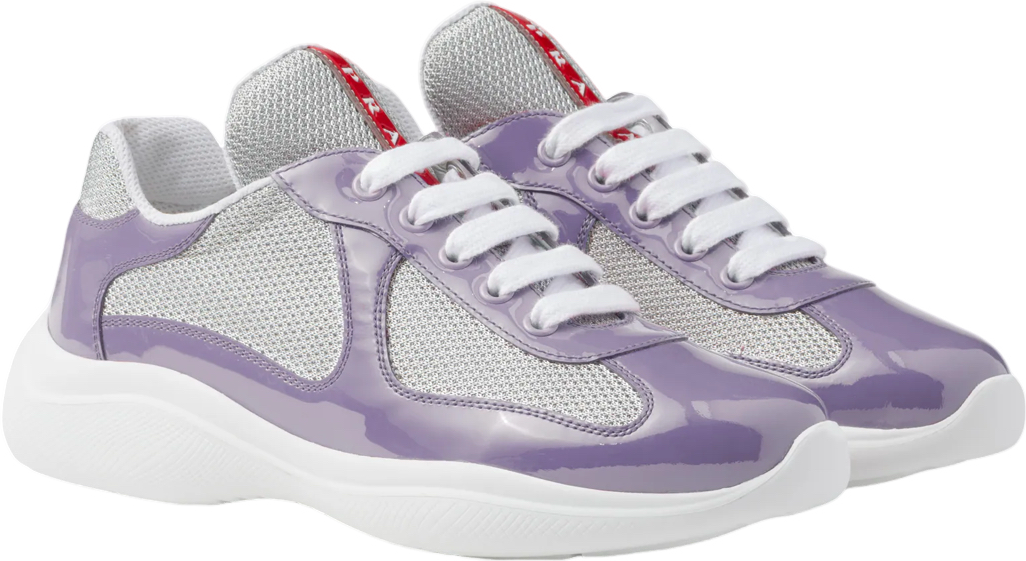 Sneakers Prada America´s Cup lilas  tissu bike lisse 10/10