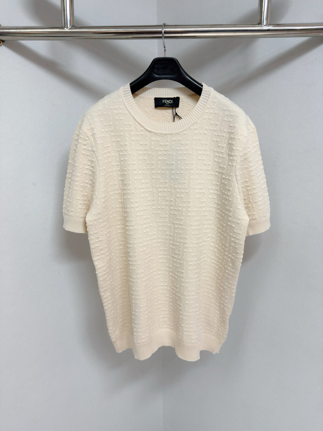 Pull Selleria en coton FENDI beige