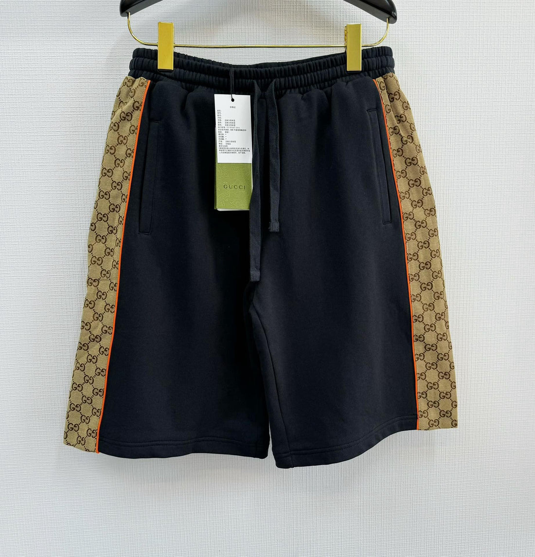 GUCCI MONOGRAM PANEL SHORTS