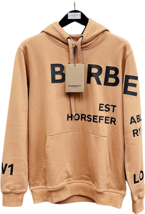 Sweat Burberry marron facture