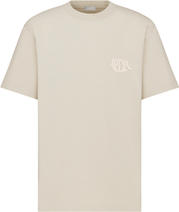 T-shirt Cd Charm, coupe relax Jersey de coton beige