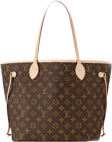 Sac Neverfull MM intérieur Rose pivoine facture