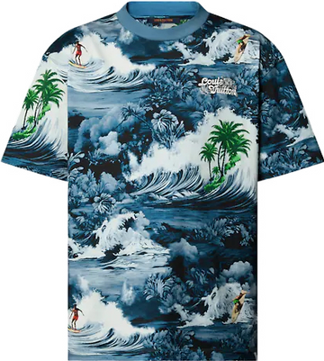 T shirt manches courtes imprime lv