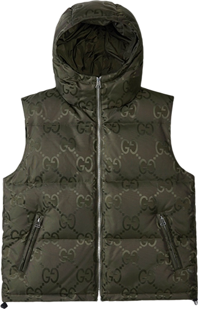 Veste GUCCI jumbo sans manche  kaki
