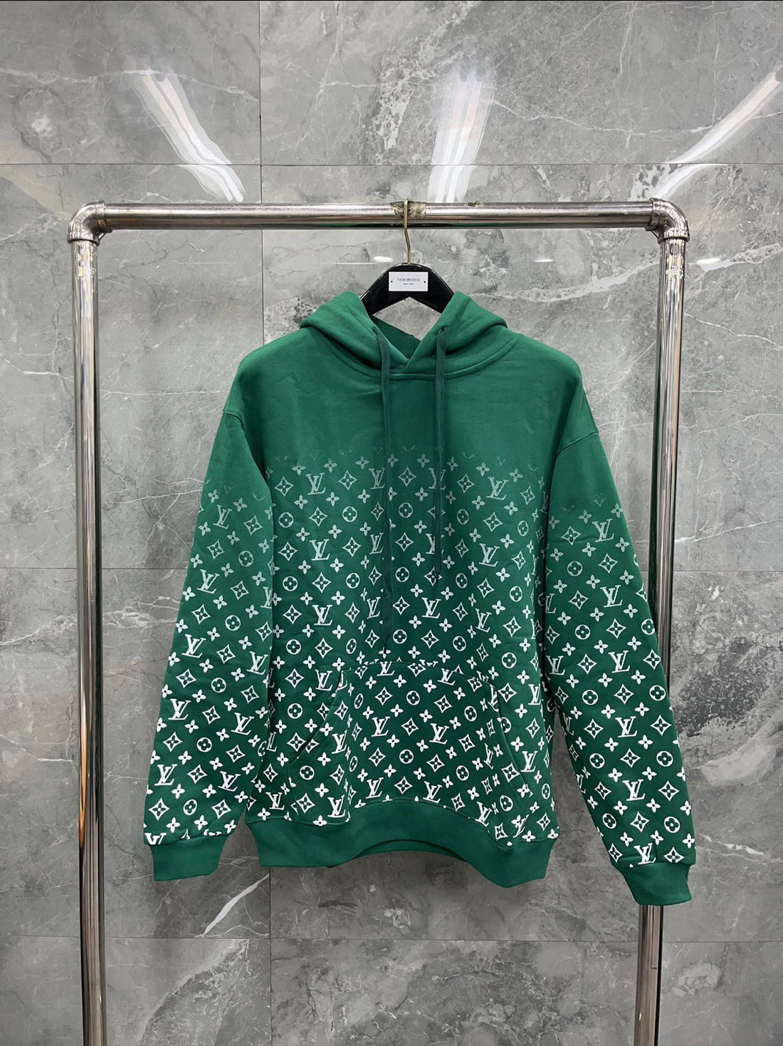 Sweat Lv facture green And white
