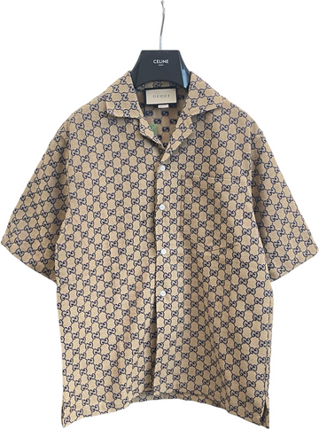 Chemise GUCCI marron / bleu