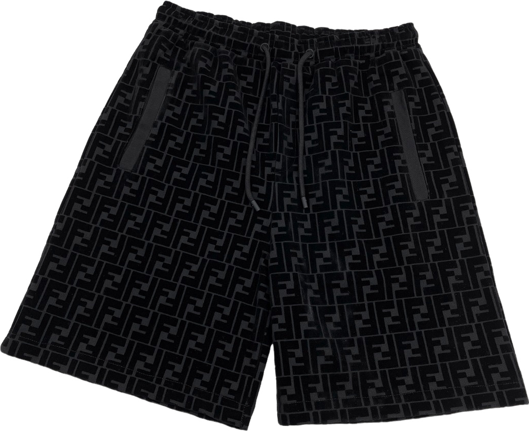 Short Fendi noir daim