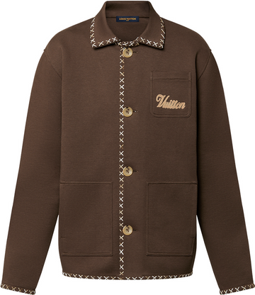 Blouson workwear brodé en coton