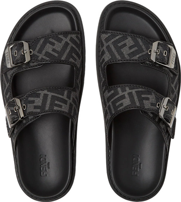 FENDI Feel Sandales en tissu FENDI black