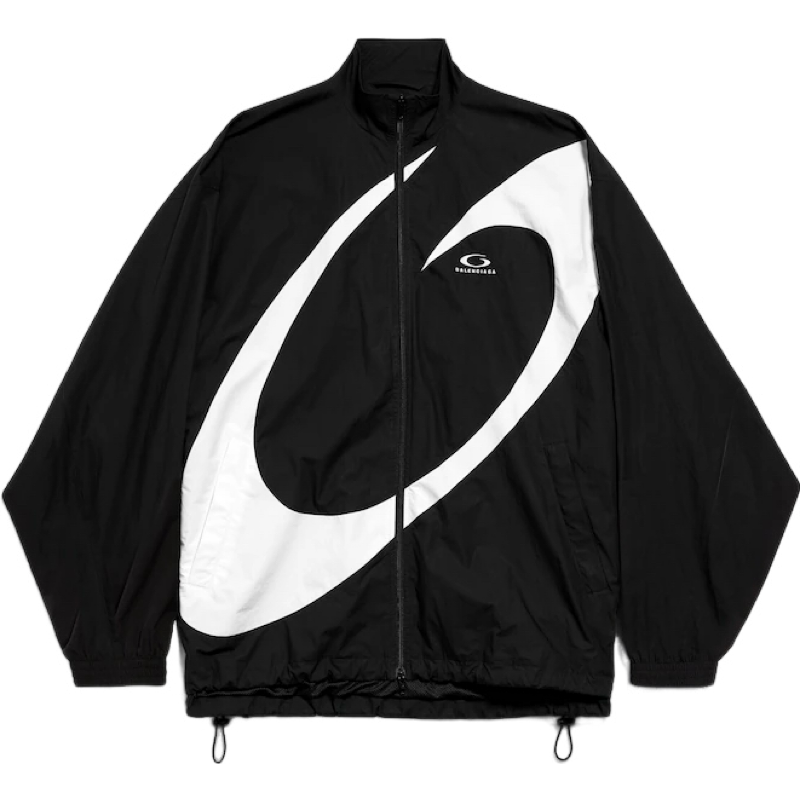 VESTE BALENCIAGA TRACKSUIT LOOP SPORTS ICON POUR HOMME EN NOIR