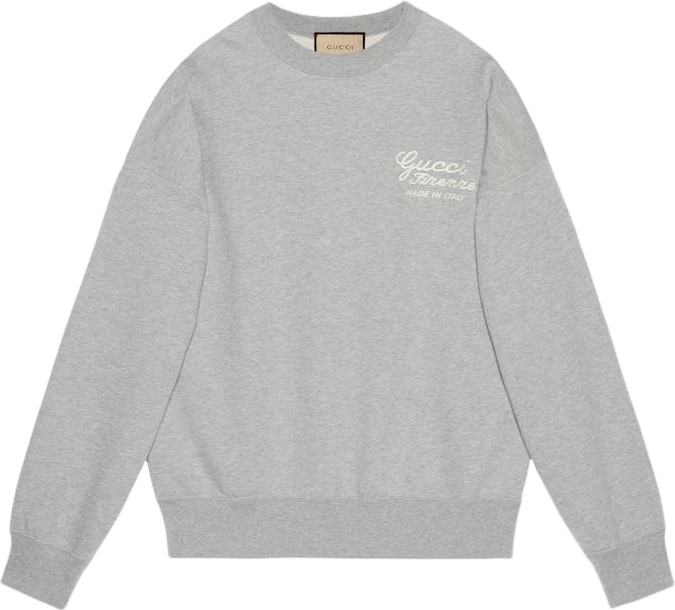 Sweat shirt Jersey coton Broderie GUCCI