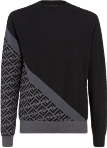Pull FENDI noir / gris