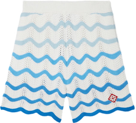 Wavy Gradient Crochet Shorts Casablanca