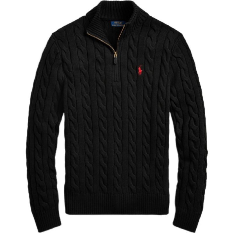 PULL RALPH BLACK ZIPPÉ