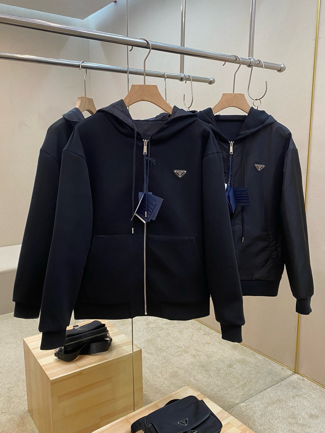 Veste Prada coton noir