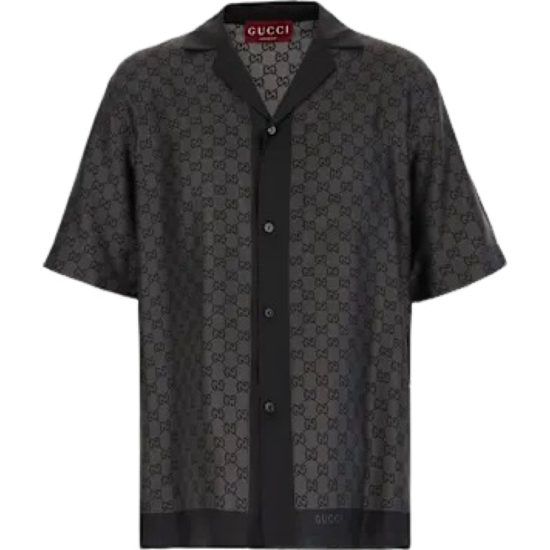 ENSEMBLE CHEMISE EN SOIE AVEC GUCCI BLACK