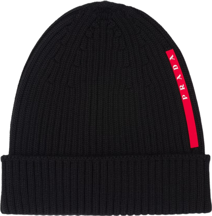 Bonnet Prada noir avec ticket