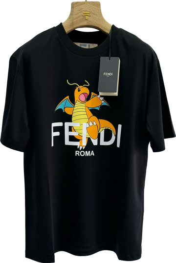 T-shirt FENDI oversized X FRG DRACOLOSS BLACK