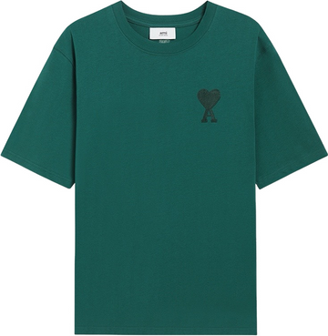 T-shirt vert à petit logo ami de cœur vert foncé