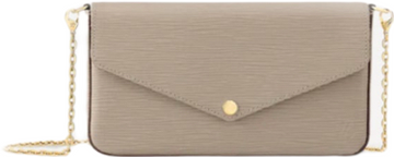 Pochette felicie cuir épi facture