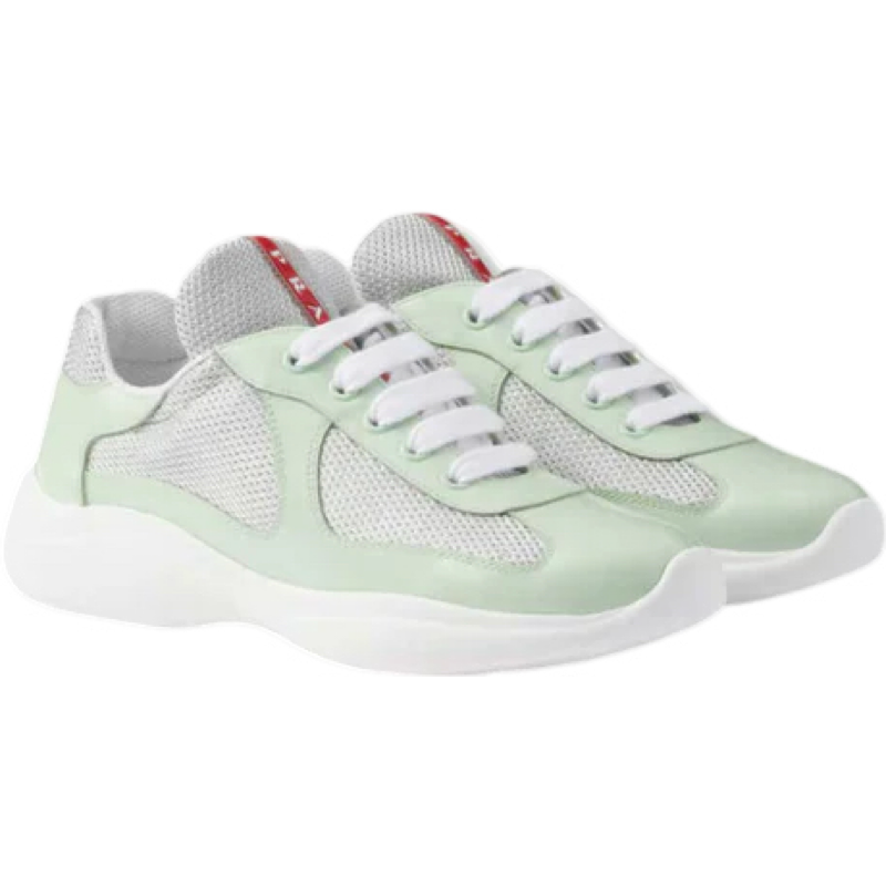 Sneakers Prada America´s Cup Green Pastels tissu bike lisse 10/10
