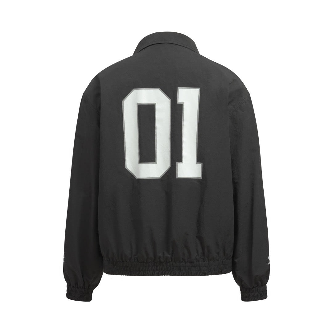 BASKETBALL SERIES - VESTE TRACKSUIT POUR HOMME EN NOIR Balenciaga