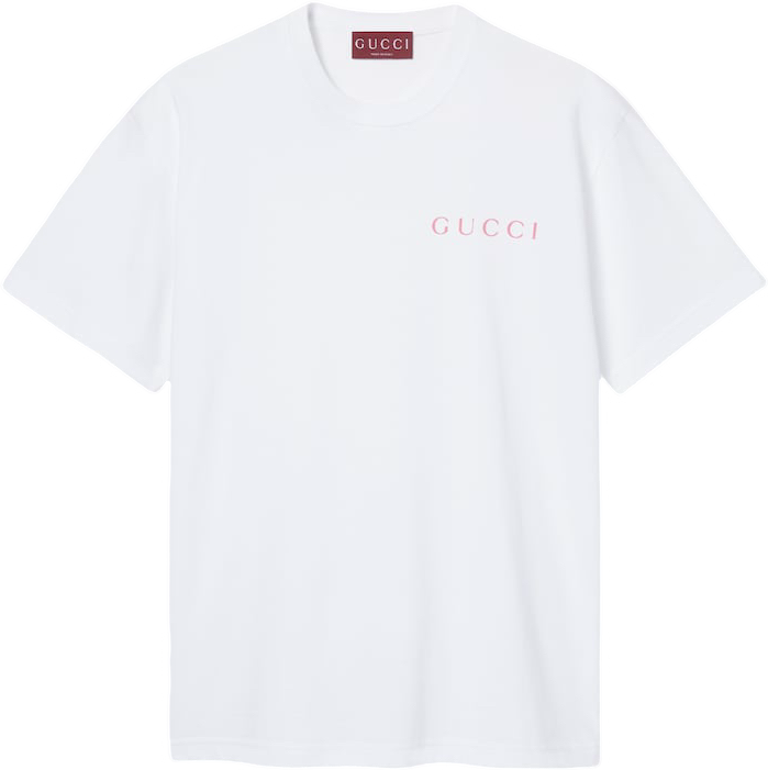 T-SHIRT EN JERSEY DE COTON IMPRIMÉ GUCCI
