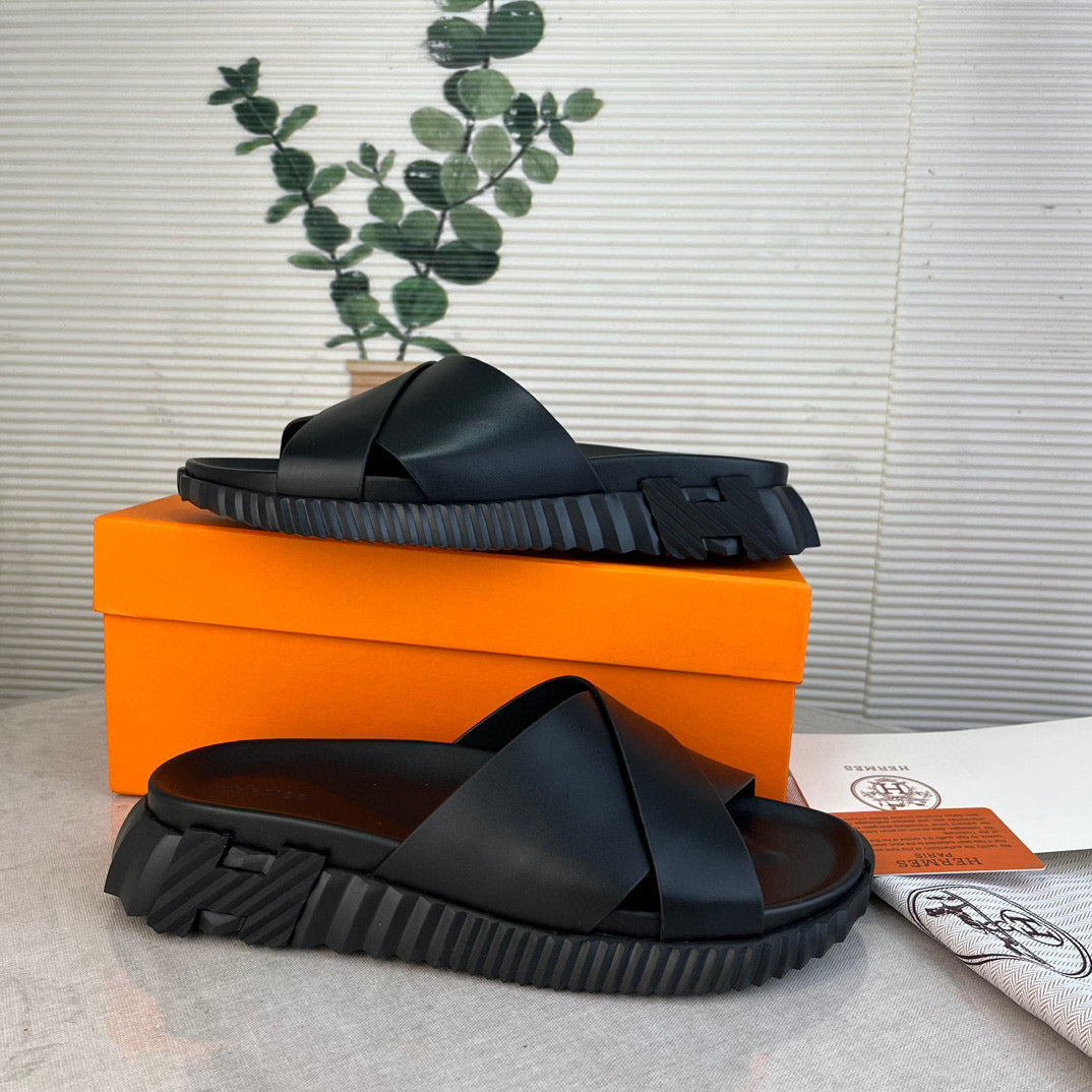 Hermès Infra Sandal In Nappa Leather blanc